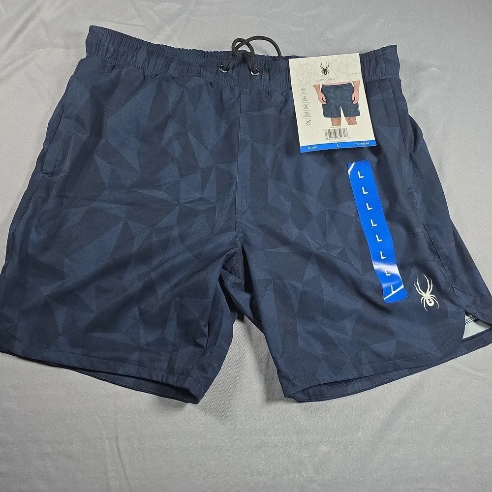 Spyder Men's Swim Shorts, Dark Blue, Size L NWT